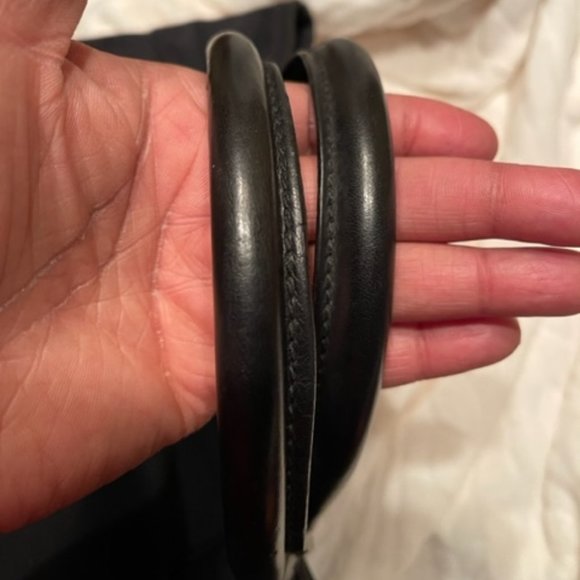 GUCCI AUTHENTIC NYLON AND LEATHER TOTE WITH TOP EXTENDER - Picture 13 of 14